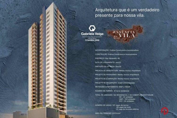 (11) 94583-1268 — Essência da Vila By Pratica